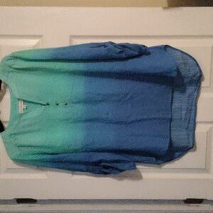 Ombre xl 3 button pull over